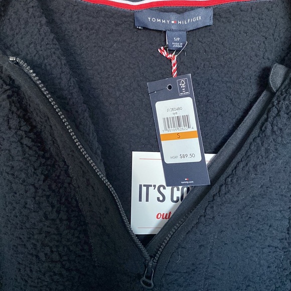 NWT-Women’s Tommy Hilfiger Soft 1/4 Zip Hoodie - Picture 3 of 5